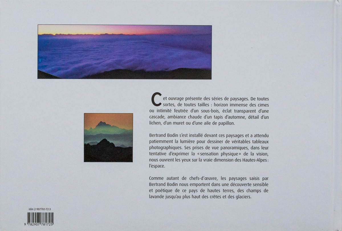 Couverture verso Livre Hautes-Alpes, des paysages