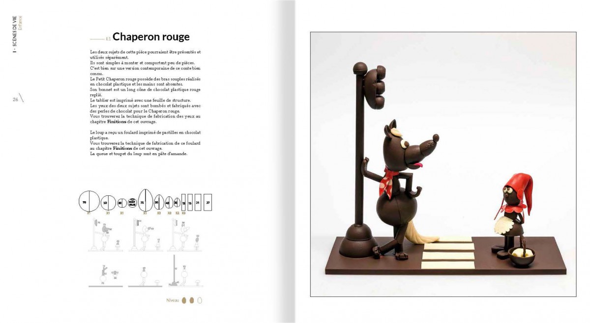 Livre L'Art du montage en chocolat, Tome 2, chaperon rouge