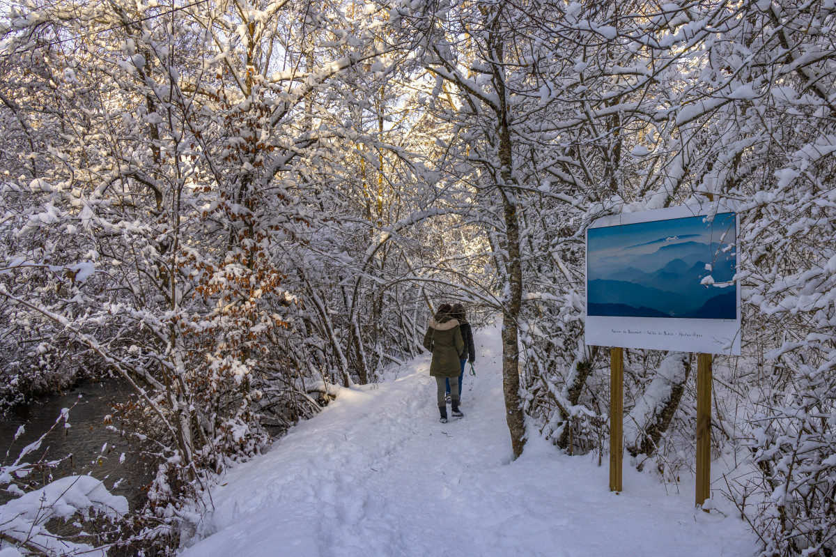 Lumières alpines, exposition photographique de Bertrand Bodin, Rocher de Beaumont