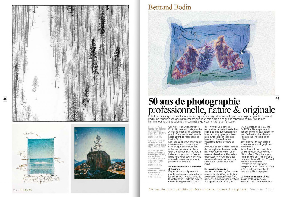Bertrand Bodin - Parcours de Pro : 50 ans de photo nature originale (Nat'Images N° 87-1)