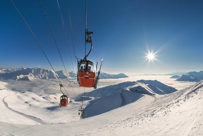 Station de ski d'Orcières 1850, télécabine du Drouvet