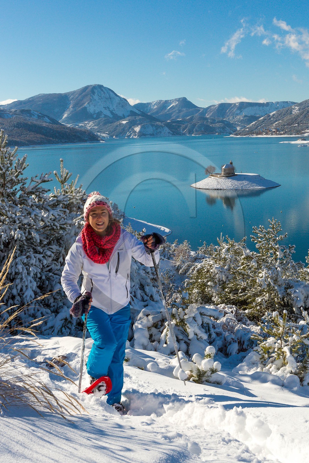 Baie et chapelle Saint-Michel, randonnée raquettes