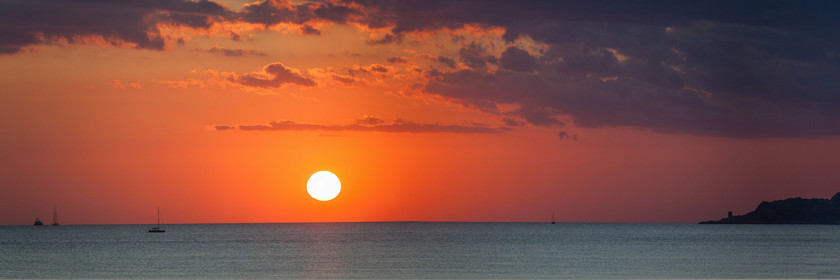 Coucher de soleil sur Bonifacio