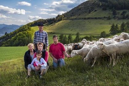 Ferme des Sonnailles, famille Pellissier