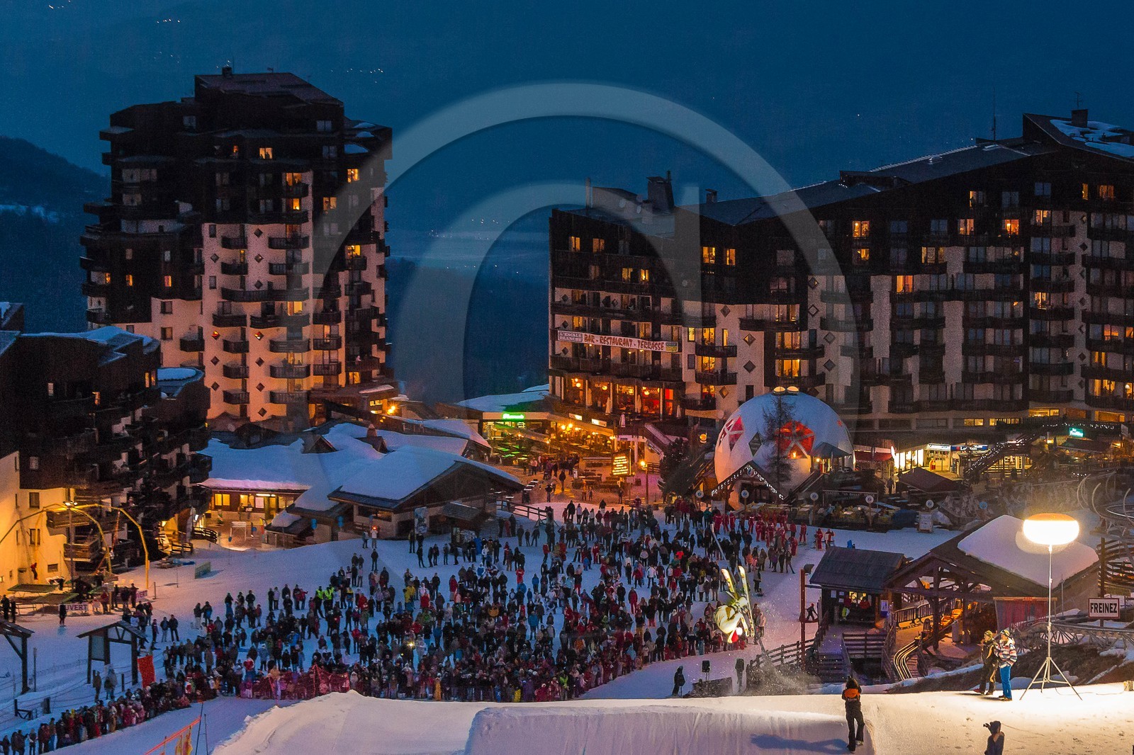 Les Orres, spectacle Big Air