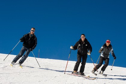 Ski piste famille
