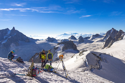 Géomorphologie à l'Aiguille du Midi