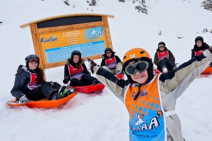 Pays de Serre-Ponçon, Réallon et La Ripaaa, piste de luge 100% naturelle