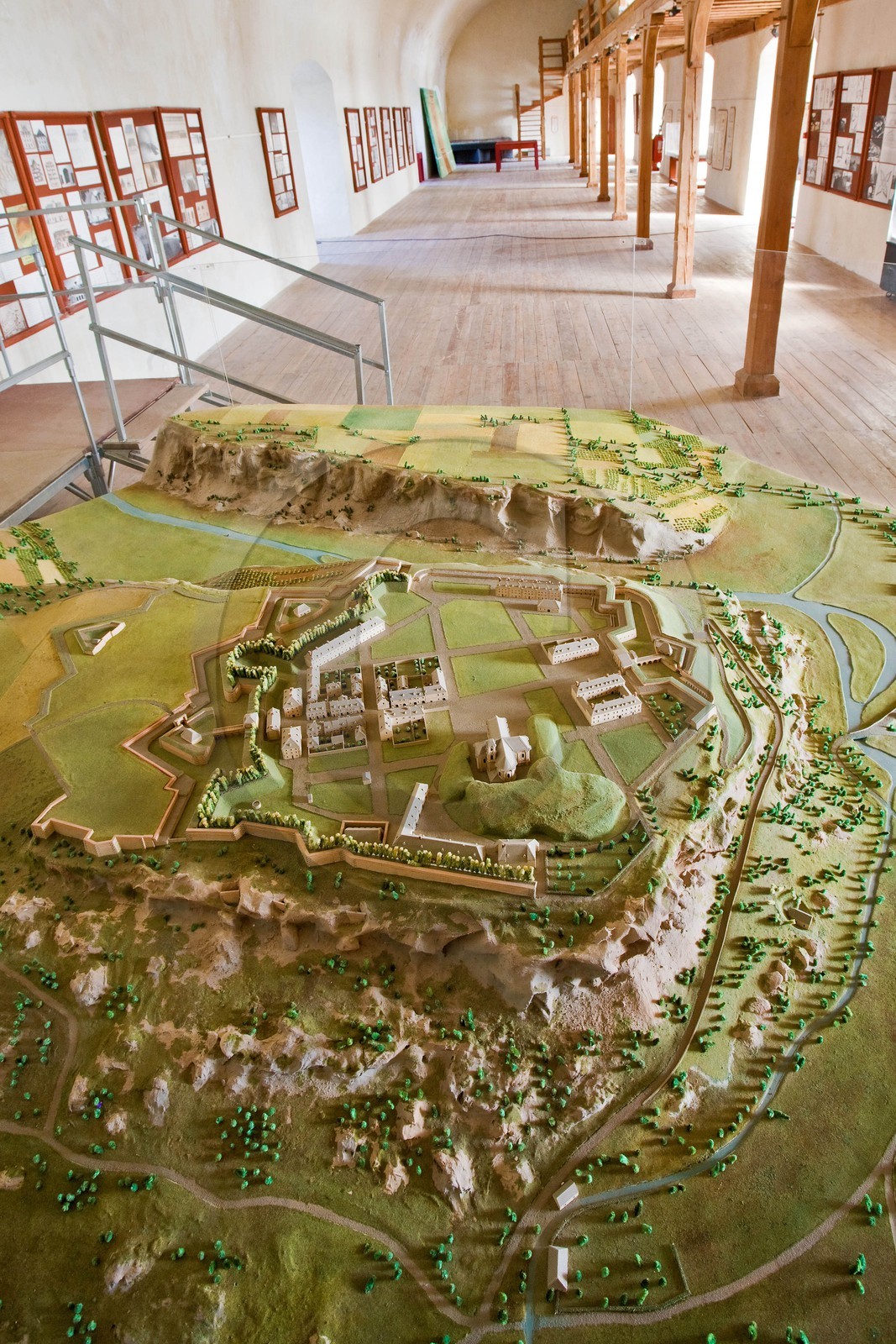 Mont-Dauphin, fortifications Vauban, maquette plan relief