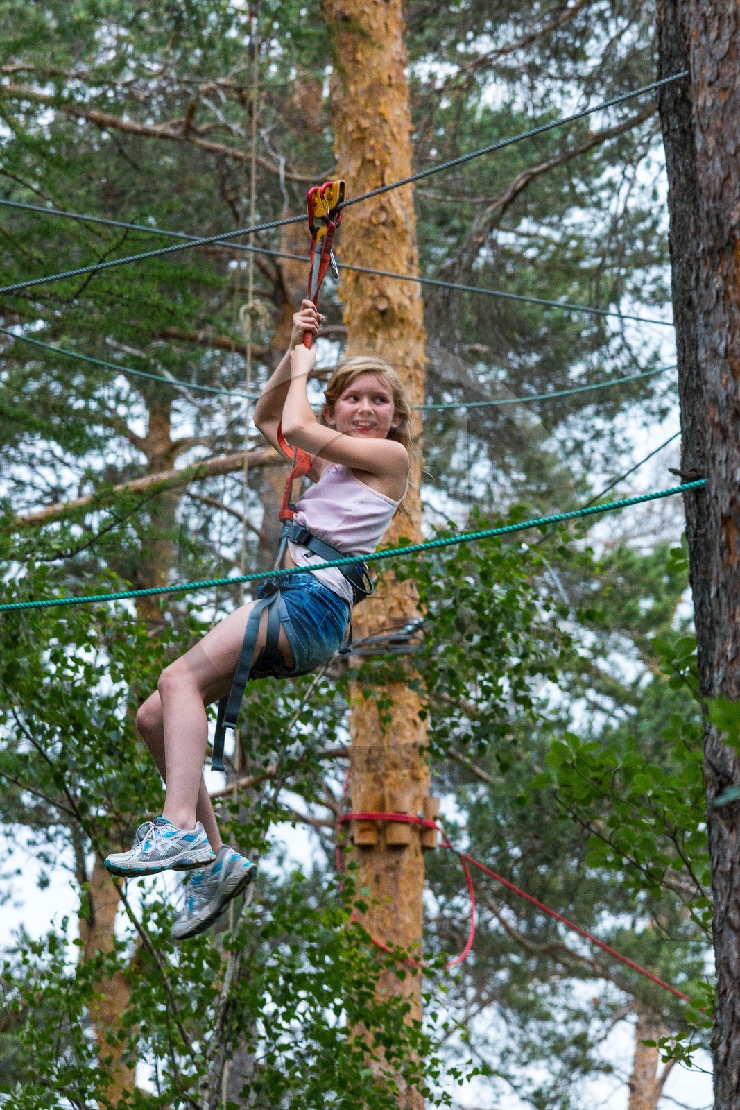 Barcelonnette, Jungle Park, parc aventure, parcours acrobranche, grimper dans les arbres