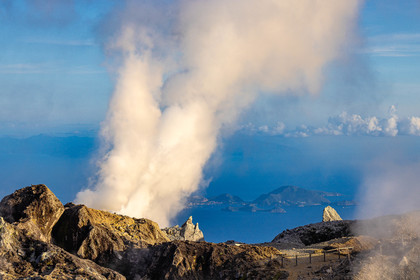 La Soufrière, volcan actif de la Guadeloupe
