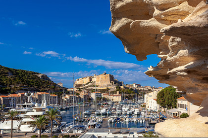 Bonifacio, la Citadelle et le port