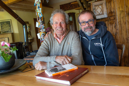 Michel Zalio avec le journaliste Philippe Bonhême
