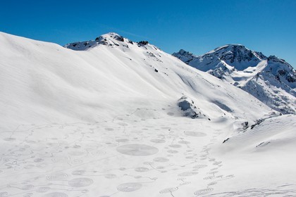 Serre-Chevalier, Snow drawings, une œuvre de l'artiste Sonja Hinrichsen