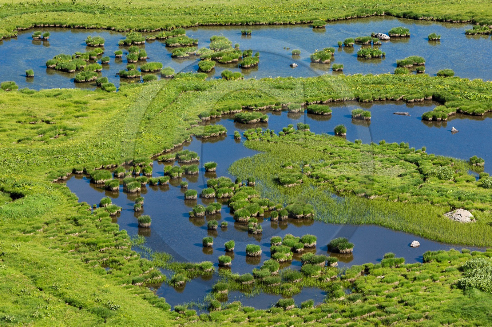Vallon du Laverq, lac et tourbière Les Eaux-Tortes
