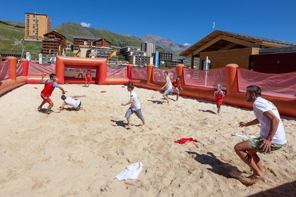 Orcières 1850, beach soccer,