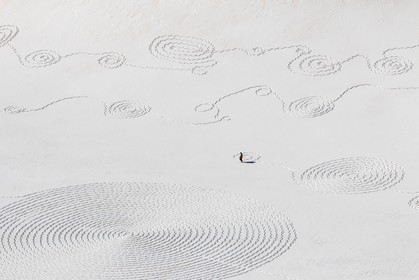 Serre-Chevalier, Snow drawings, une œuvre de l'artiste Sonja Hinrichsen