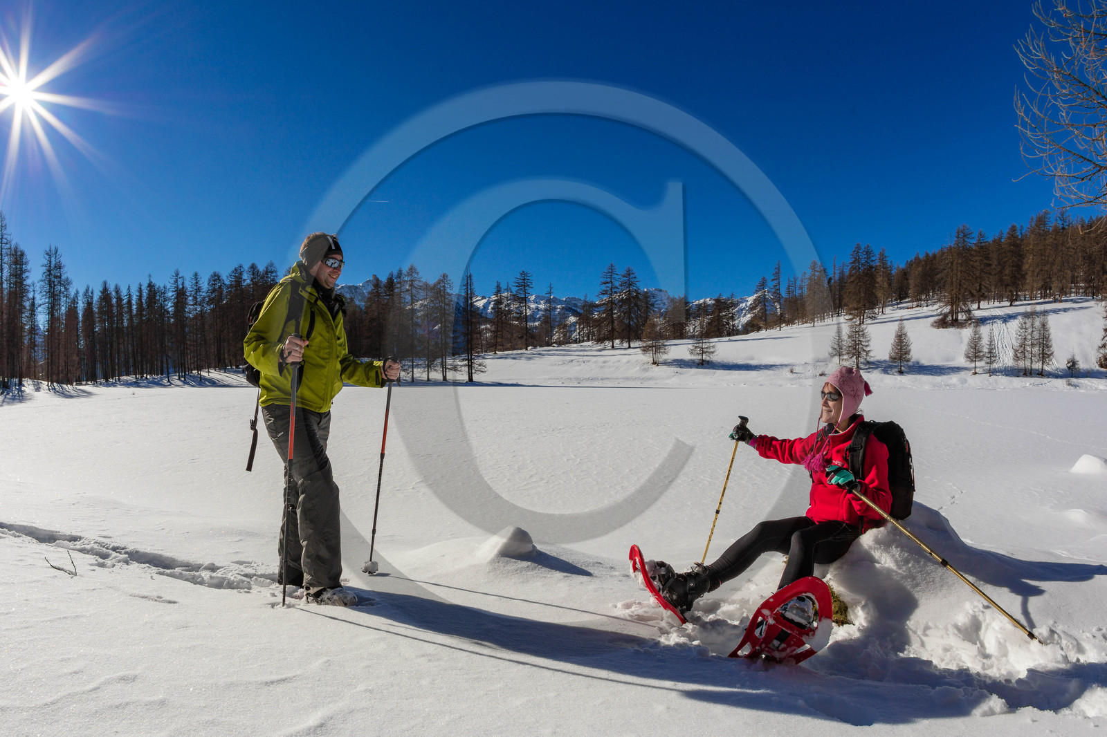 Randonnée en raquettes à neige