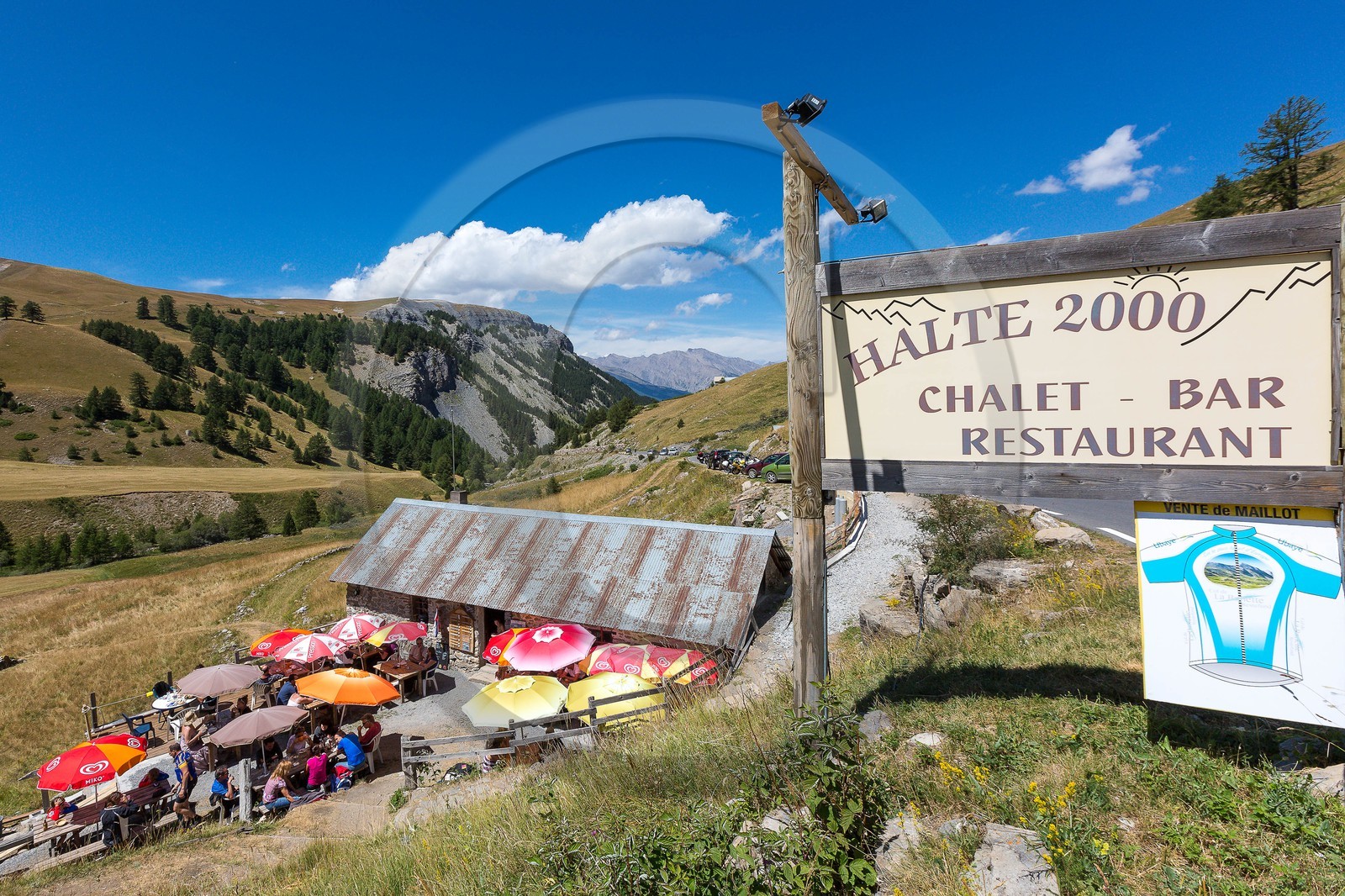 Col de La Bonette-Restefond,  Restaurant d'altitude Halte 2000