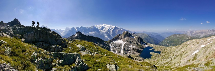 Le lac Cornu et le Mt Blanc