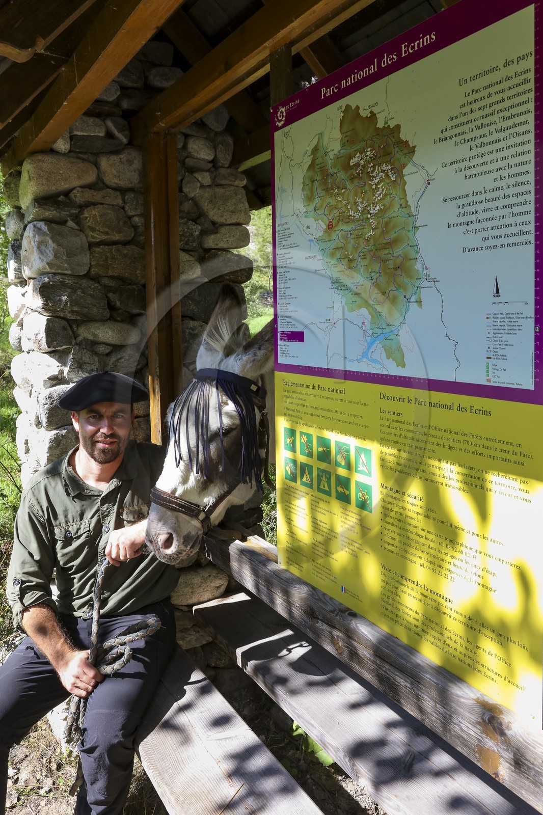 Yohann Masnada, accompagnateur ânier