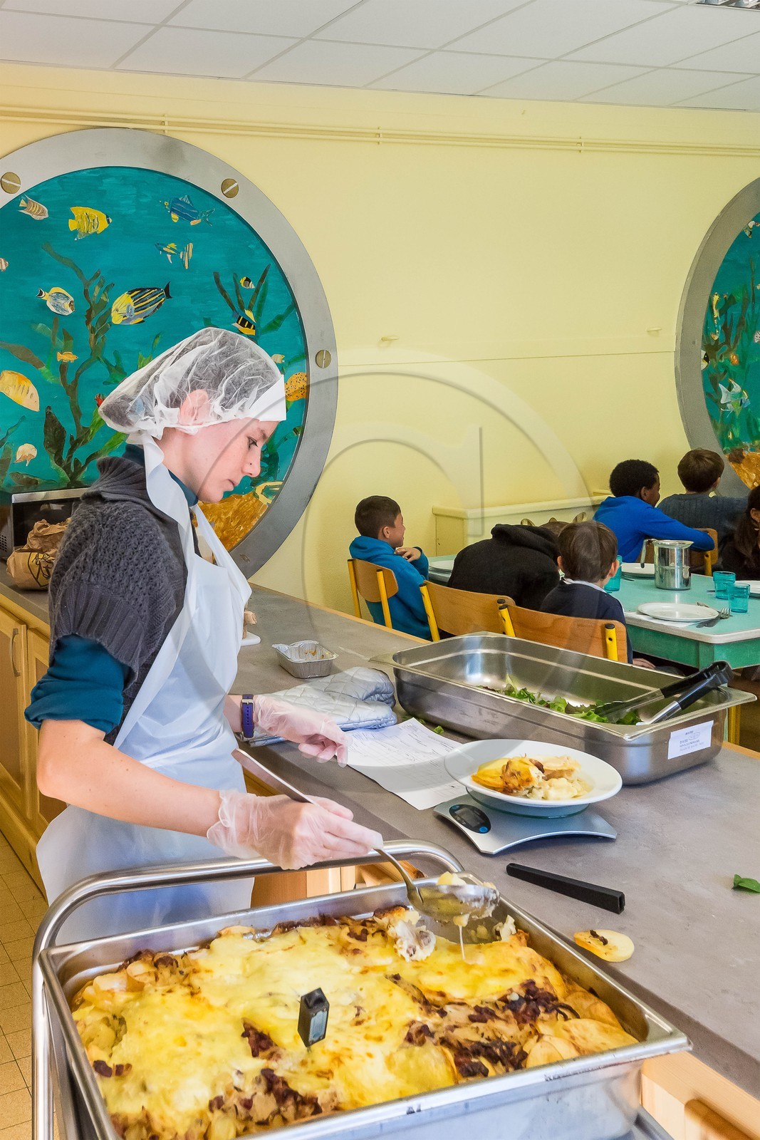 Briançon, restauration scolaire de Fortville