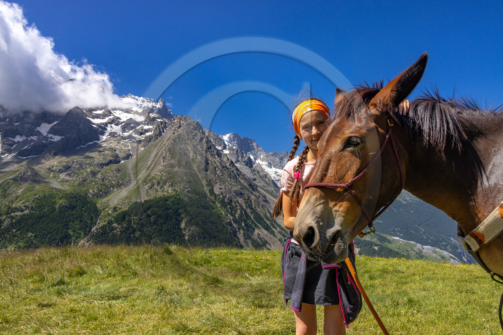 Trek famille avec animaux de bats