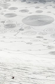 Serre-Chevalier, Snow drawings, une œuvre de l'artiste Sonja Hinrichsen