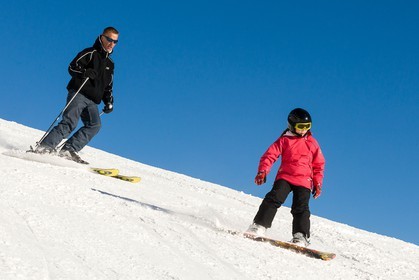Ski piste famille