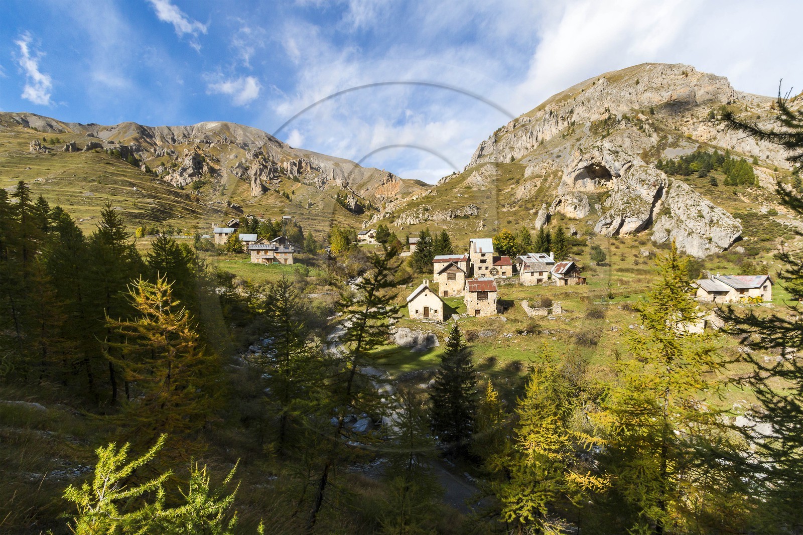 Vallée de la Tinée, Roubion,  hameau de Vignols
