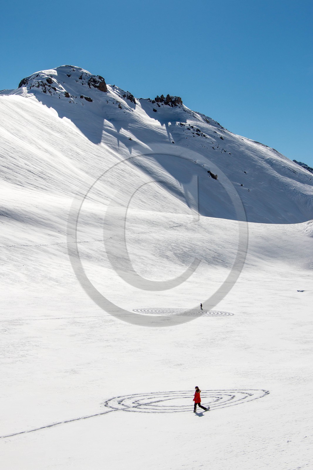 Serre-Chevalier, Snow drawings, une œuvre de l'artiste Sonja Hinrichsen