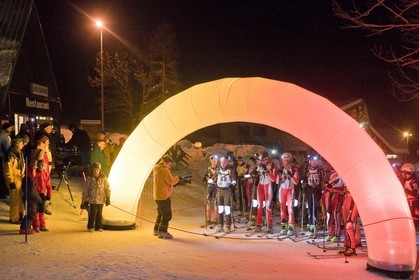Station de ski de Réallon, course de ski alpinisme nocturne Laetitia Roux