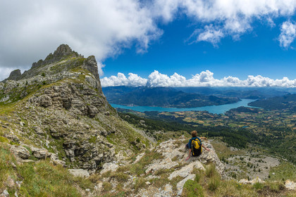 Les Aiguilles de Chabrières et le Lac de Serre-Ponçon