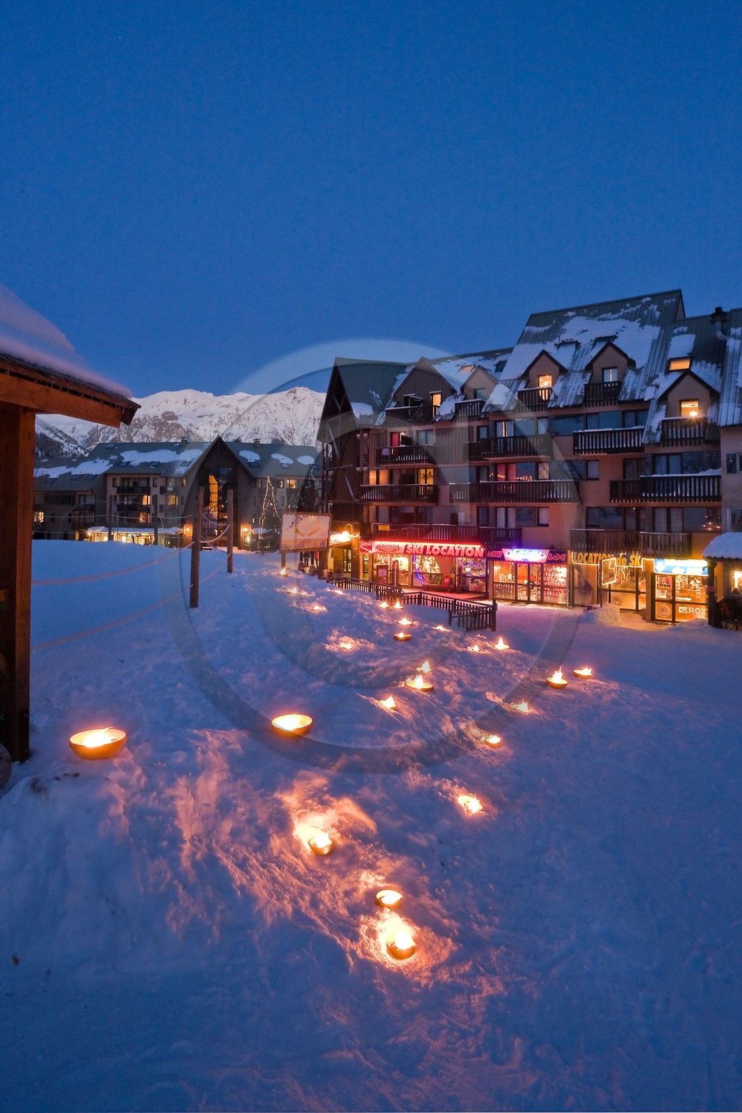 Station de ski de Réallon, course de ski alpinisme nocturne Laetitia Roux