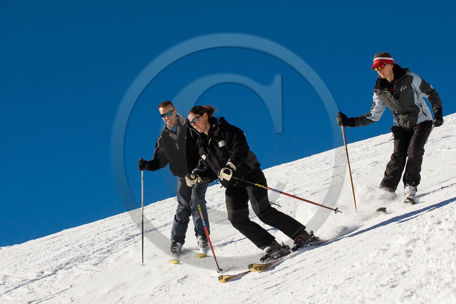 Ski piste famille