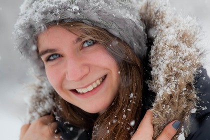 Hiver, randonnée balade sous la neige