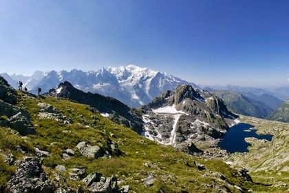Le lac Cornu et le Mt Blanc