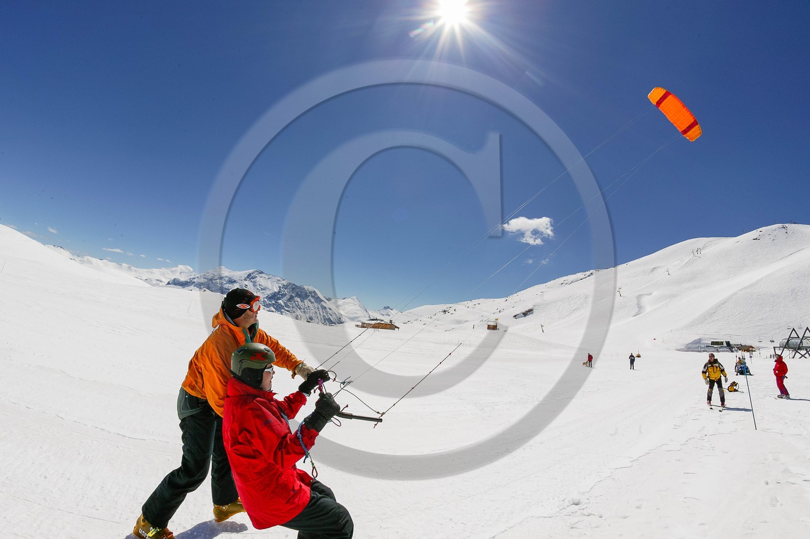 initiation au Snowkite