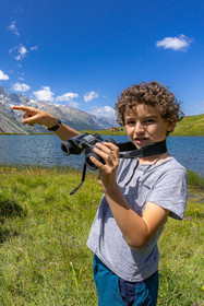 Trek famille avec animaux de bats