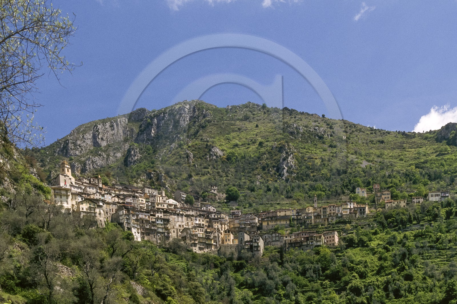 Vallée de la Roya, Parc national du Mercantour, village perché de Saorge