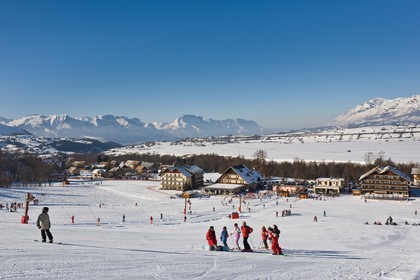Ancelle, le front de neige Pré Joubert