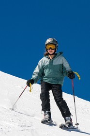 Ski enfant piste de ski