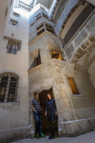 Cour d'un hôtel particulier