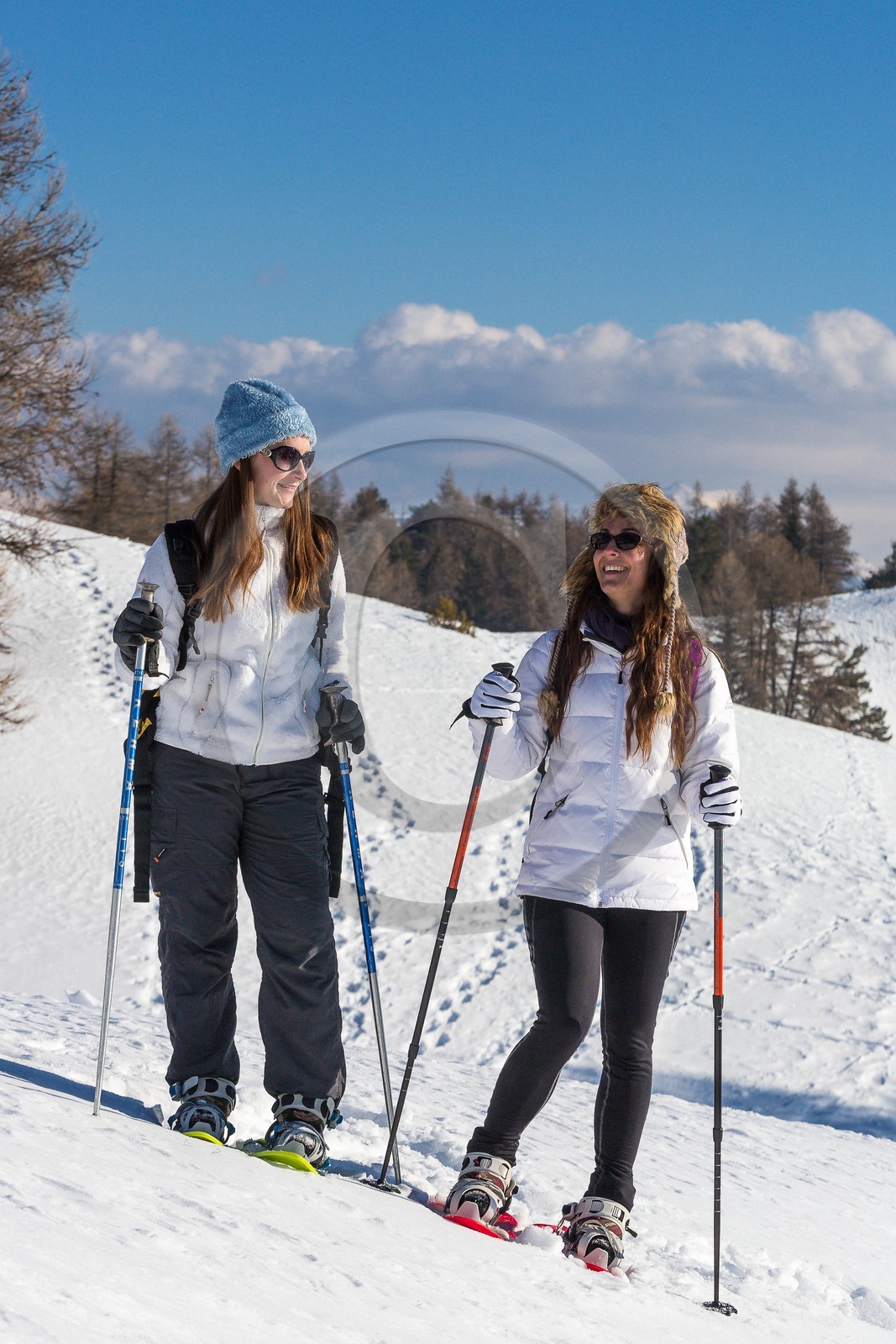 vallée de l'Ubaye, randonnée en raquettes à neige