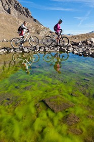 Hautes-Alpes, 05, Valley of the Champsaur, Orcières 1850, hiking mountain biking at Lake of the Estaris