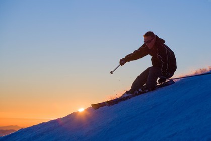 Ski piste famille