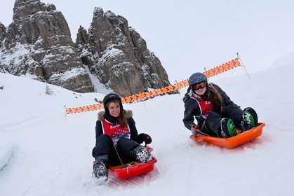 Pays de Serre-Ponçon, Réallon et La Ripaaa, piste de luge 100% naturelle