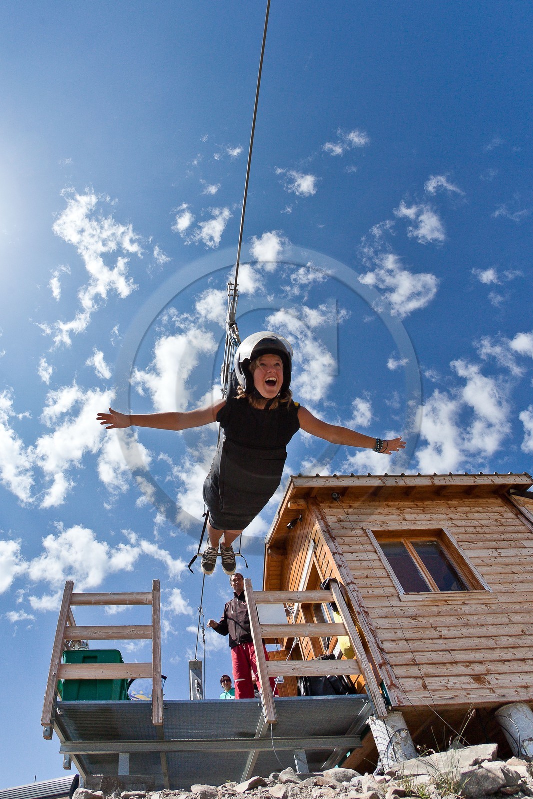 Orcières 1850, La plus grande tyrolienne d'Europe, Le «Roll Air Câble»