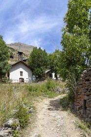 Parc national des Ecrins, village de Dormillouse , le temple