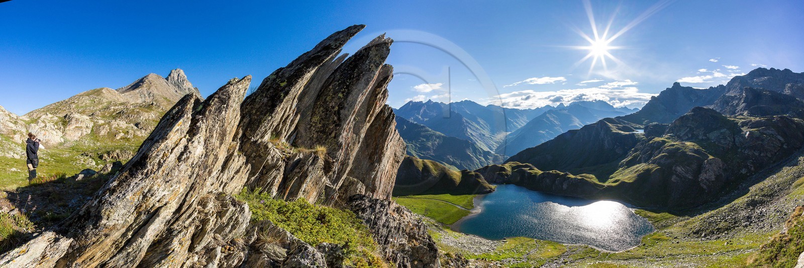 col du Longet,  Lac Bleu, Lago bleu